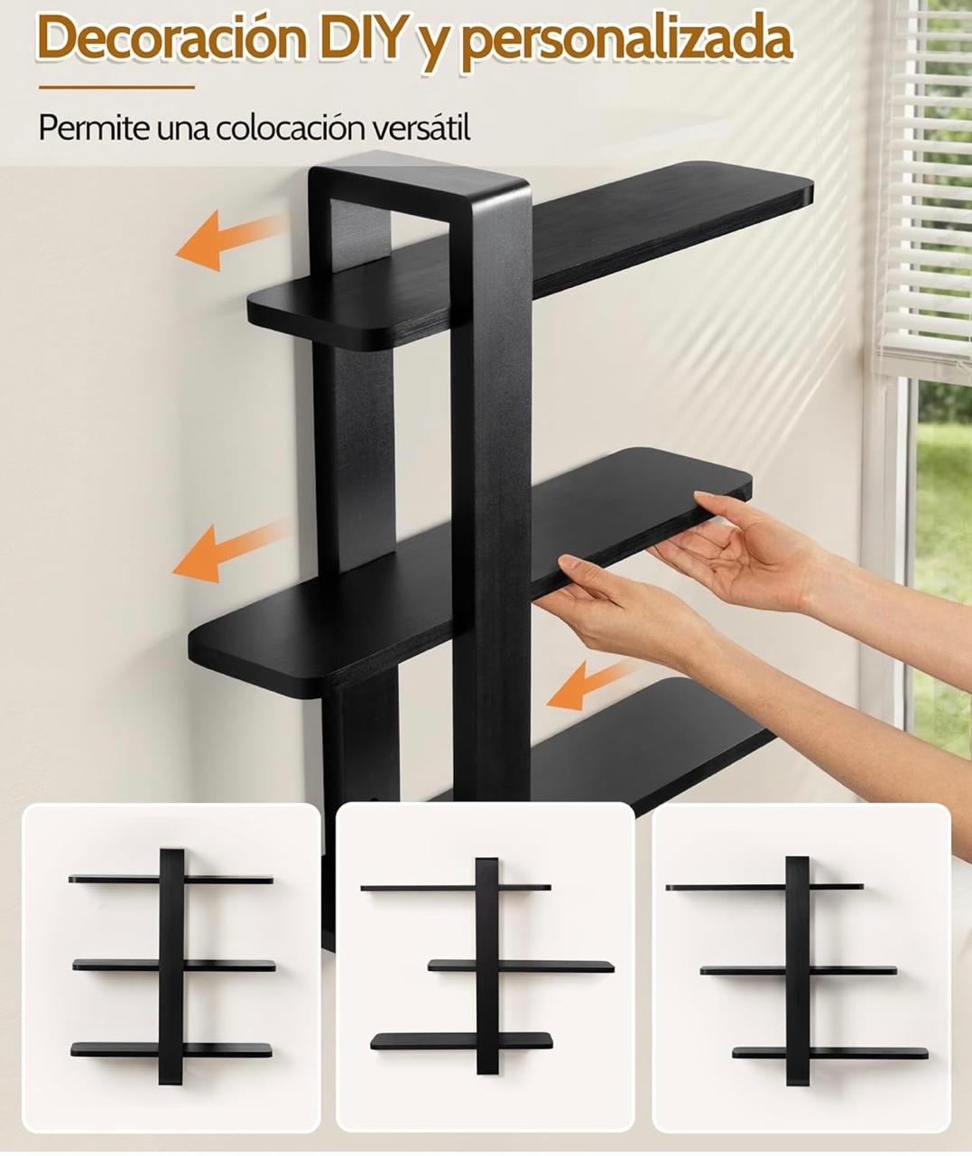 Modern Wooden Wall Shelf for Living Room | Decorative Floating Display Shelf - Image 5
