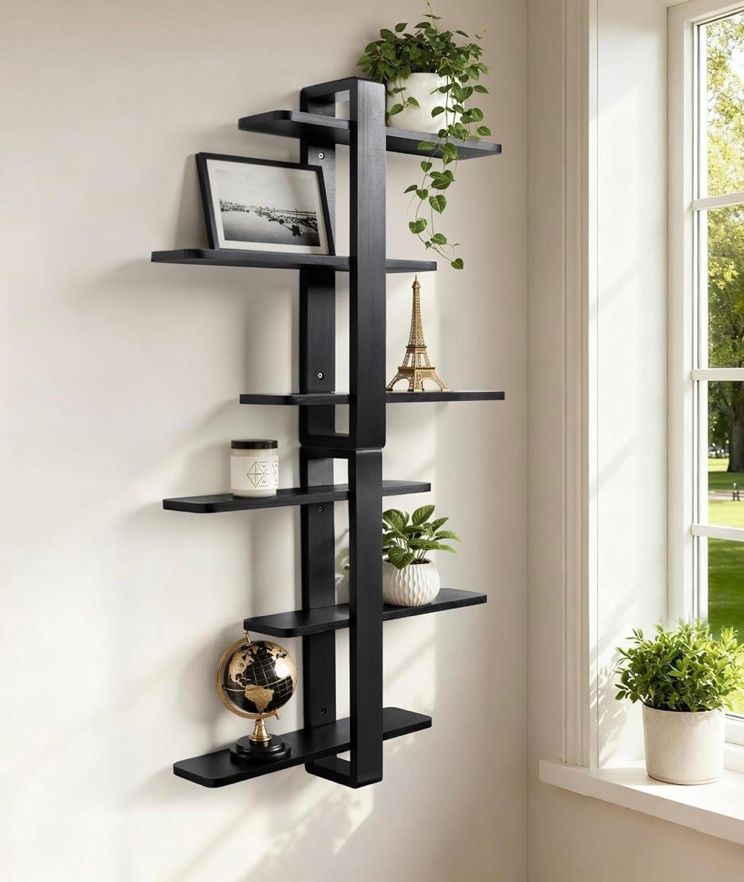 Modern Wooden Wall Shelf for Living Room | Decorative Floating Display Shelf - Image 3