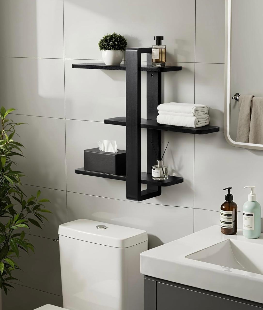 Modern Wooden Wall Shelf for Living Room | Decorative Floating Display Shelf - Image 8
